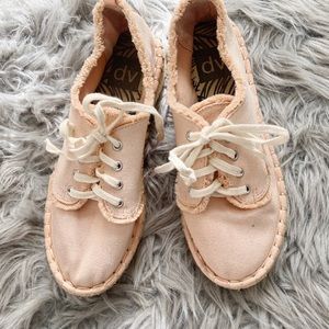 DV Pink Lace Up Espadrilles